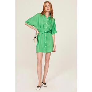 Thakoon x RTR Green Shirt Dress Size 4 with small stains